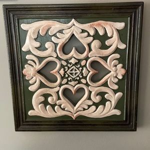 🌺 Sweet 12x12 wood primitive inspired wall hanging